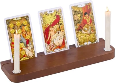 Houten Tarot Kaartenhouder 75x250x18.5mm - Rectangulaire Kaartstandaard voor Oracle Kaarten, Meditatie en Dagelijkse Affirmaties
