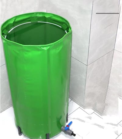 Regenwater Opslagvat - Waterton Regenvanger - Water Besparen Tuin - Opvouwbaar PVC Gaasdoek - 1000 Liter 120x88cm - Groen