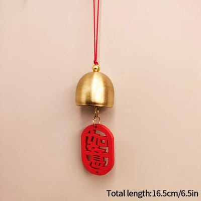 Koperen Windgong Retro Windbel Hangend Hanger Decoratieve Deurbel Gelukkige Oosterse Hangers Buiten Tuin Raam Decor