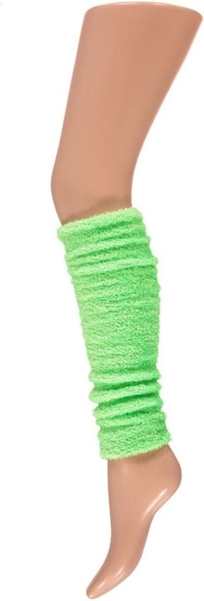 Beenwarmers softy fluor groen