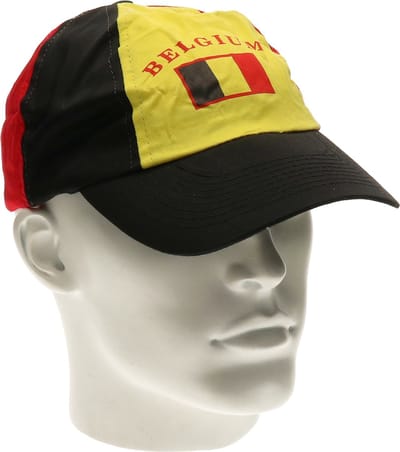 Supporters Belgie hoedje - Baseballcap hoedje met Belgische vlag - volwassenen