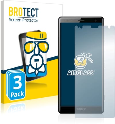 Screenprotector 3 Stuks voor Sony Xperia XZ2 Beschermglas transparant