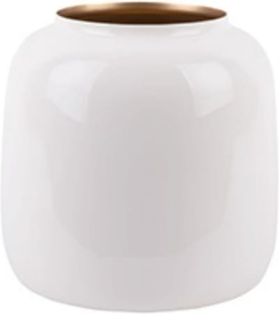 Present Time Vaas Ivy Large - Wit - 11.5x11.5x20.5cm - Modern