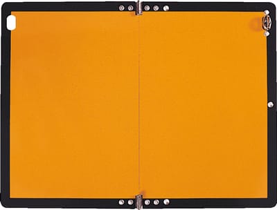 Inklapbaar gevaarlijke stoffen bord - aluminium 400 x 300 mm