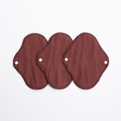 ImseVimse wasbare inlegkruisjes - warm bruin - 3 stuks - duurzaam - herbruikbaar - wasbaar - zonder plastic