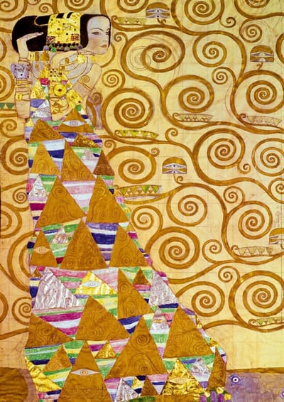 Bluebird Puzzle kunst puzzel Gustave Klimt The Waiting 1000 stukjes.