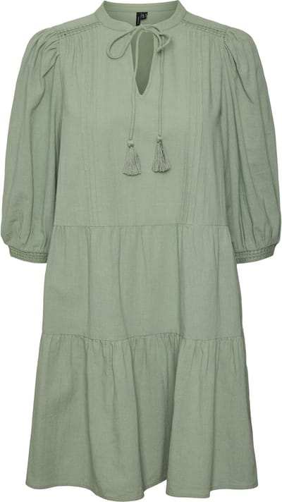 Pretty 3/4 Woven Jurk Vrouwen - Maat XS