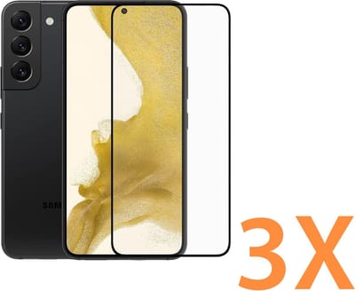 Volledige Glasplaatje Geschikt voor: Samsung Galaxy S23 - Full Screenprotector 3x - screen protector - volledige glas - bescherming - beschermglas - ZT Accessoires