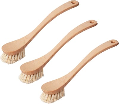CC Change - Afwasborstel van Agavevezels - FSC Hout - Harde Duurzame Afwasborstel - 100% Plantaardig - 3 stuks