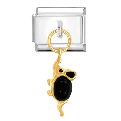 Quiges - Schakel - Bedel - 9mm - charms - Hanger - Muis - Geschikt voor - armband - Schakelarmband - italy bedels armband