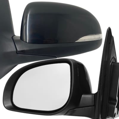 BILMAX Linker Buitenspiegel Vervanging voor Hyundai i20 (PB) 2012–2014, Elektrisch Verstelbaar, Handmatig Inklapbaar, Met Richtingaanwijzer, Onverwarmd, Glanzend Zwart, 5-Pins (Bestuurderszijde)