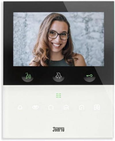 Video Intercom - Beeldbuis Deurtelefoon - Veilige Communicatie - Spraakgestuurde Bediening - 5 Inch Scherm - Wit
