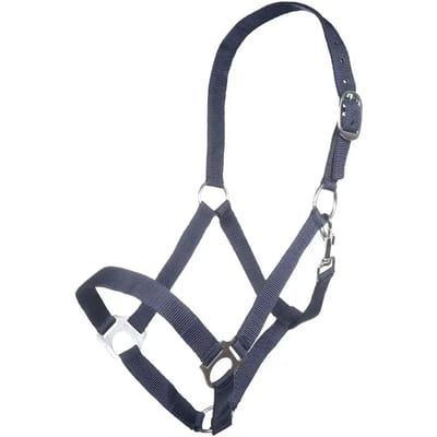 Nylon hoofdstel voor paard HKM Innsbruck