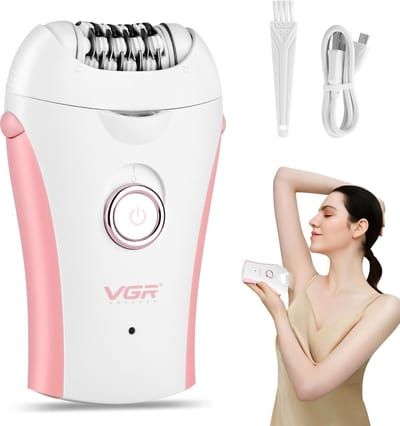 Novendo Goods – Professionele dames epilator voor gezicht, bikinilijn, armen & benen – 36 Pincetten, 2 snelheden, LED-Licht, USB oplaadbaar & pijnvermindering technologie