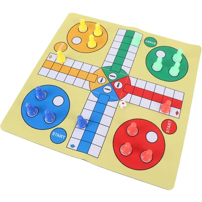 Opvouwbaar Vliegend Schaken Bordspel 35cm Draagbaar Vriendschap Versterken Klassieke Strategie Spelset voor blue