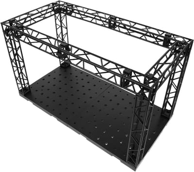 Figuur Display - Poppenstandaard - Verzamelingen Tonen - Levensechte Scènes - 30x16.5x15 cm - Zwart