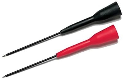 Testsonde Pin Set - Meetpennen - Elektrisch Testen - Precisie Metingen - 2 mm - Zwart/Rood