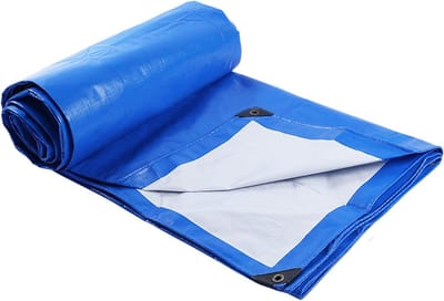 Afdekzeil Geweven Zeil - Waterdicht Dekzeil - Bescherming Buiten - UV-bestendig Scheurbestendig - 3 x 4 m - Blauw