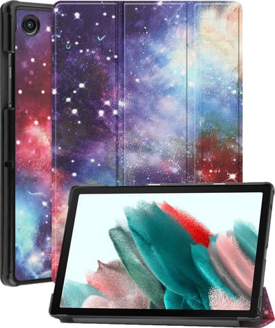 Hoesje - Geschikt voor Samsung Galaxy Tab A8 - Dun & Stevig - Trifold Bookcase - Hard Cover - Hardcover Book Case - Tablet Hoes - Galaxy