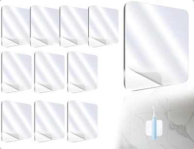 Dailygoods- Kleefpads 10 Stuks - Extra Sterk - Herbruikbaar - Spoorloos - Transparant - Geschikt voor Muren/Tegels/Auto - Plakband