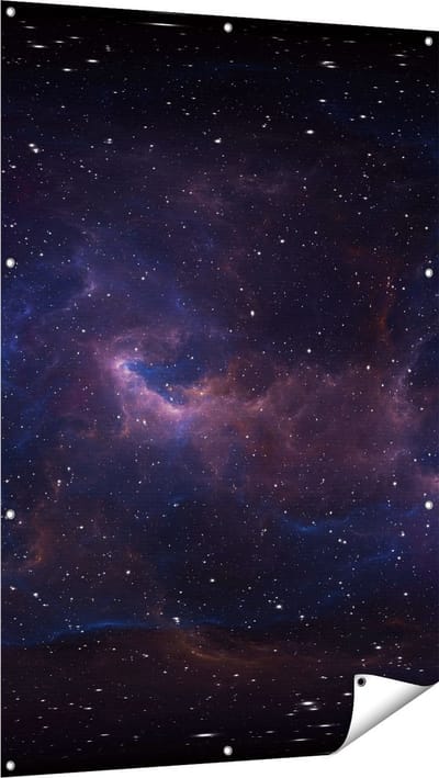 Gards Tuinposter Ruimte met Sterren - Heelal - 100x150 cm - Tuindoek - Tuindecoratie - Wanddecoratie buiten - Tuinschilderij