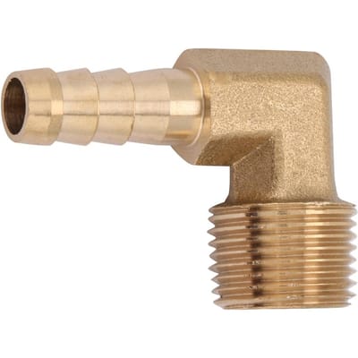 2 stuks set G38 buitendraad messing elleboog slangtule koppelstuk connector verloopstuk fitting(8 mm)