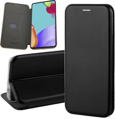 Hoesje geschikt voor Samsung Galaxy A52 - Portemonnee Book Case - Zwart