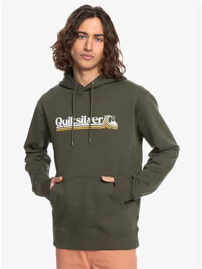 Quiksilver All Lined Up Hoodie - Grape Leaf