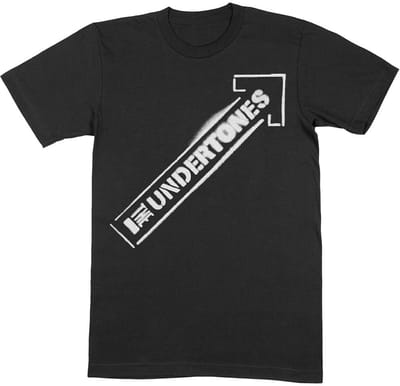 The Undertones - Arrow Spray White Heren Tshirt - S - Zwart
