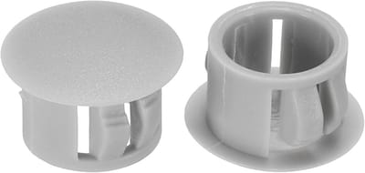 Ronde Gatpluggen - Afdekkers Schroefgaten - Gaten Vullen - Duurzaam Nylon Plastic - 50 Stuks - Grijs