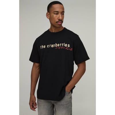 Oversized The Cranberries Zombie Licentie Print T-shirt | Black | Size Medium