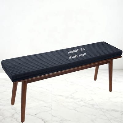 Bankkussen - Zitkussen - Comfortabel Zitten - Extra Dik - 70x60 cm - Zwart Grijs