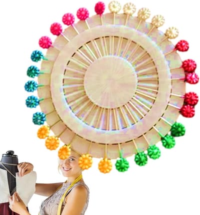 Naaispelden voor stof - Decoratieve spelden - Handwerk projecten - Platte kop ontwerp - Ruime hoeveelheden - Willekeurige kleuren