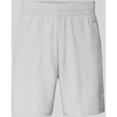 regular fit sweatshorts met katoen
