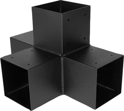 Wovar Pergola Hoekverbinding met Verlenging voor 15 x 15 cm balken Kubus model | Per Stuk