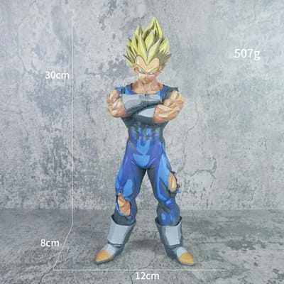 Dragon Ball Z Majin Vegeta Figuren Anime DBZ Super Saiyan Actiefiguur Speelgoed 30cm Verzameling Model Cadeau voor Kinderen Sieraden gray