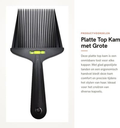 Dailygoods- Kam Grote Tanden - Kapsel Styling Tool - Antislip Handvat - Ergonomisch Ontwerp - Glad Gepolijste Tanden - Hoofdhuid Bescherming - Haarkam