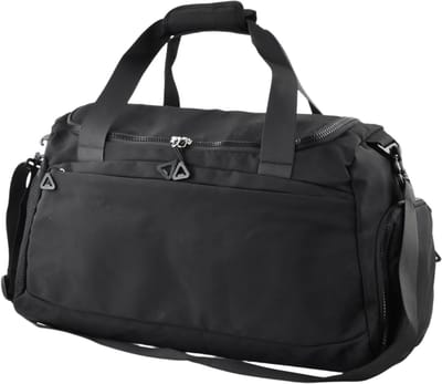 Dailygoods - Sporttas voor heren en dames, 50 x 23 x 27 cm, sporttas met schoenenvak en natte tas, waterdicht, licht, sporttas voor reizen, zwemmen, fitness, sport gym, Zwart, Klassiek