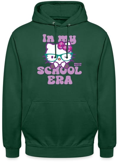 Hello Kitty Met Bril In My School Era Hoodie Unisex