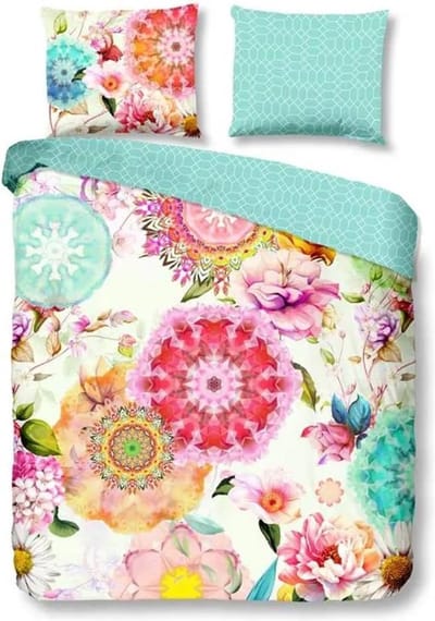 HIP Amelie - Dekbedovertrek - Tweepersoons - 200x200/220 cm + 2 kussenslopen 60x70 cm - Multi