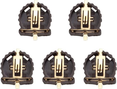 5 x CR1220 LIR1220 button cell case in brown - ShopVlot
