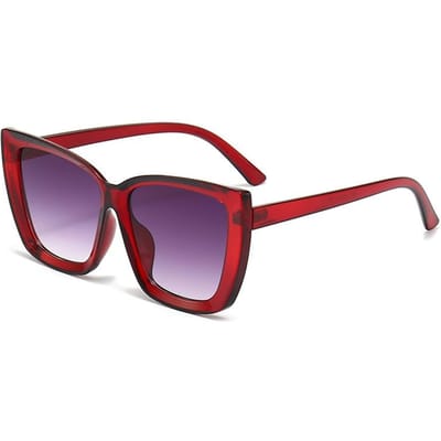 Vintage Kattenoog Zonnebril Dames Vierkant Oversized Montuur Zonnebrillen Vrouwelijke Designer Retro Kattenoog Tinten Mode Oculos UV400 As Picture