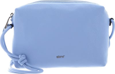 abro Schoudertas Leather Dalia Crossbody Bag Knotted Big Light Blue / Fairy Lichtblauw