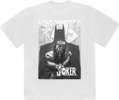 DC Comics Batman - The Joker Menace Heren T-shirt - S - Wit