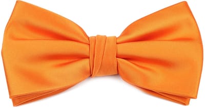 Suitable Satijnen Strik Oranje - Maat - Heren - Vlinderstrik - Verstelbaar - Voorgestrikte vlinderdas - Heren - Luxe cadeauverpakking