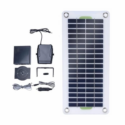 Allecto - Solar Paneel Verwarming - Compact en Draagbaar - Multifunctioneel en Efficiënt - 30W - Energiezuinig en Duurzaam - Geschikt voor Buiten -...