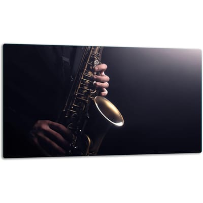 TMK ArtDeko - Snijplank - Glas - 52x30cm - Muziekthema