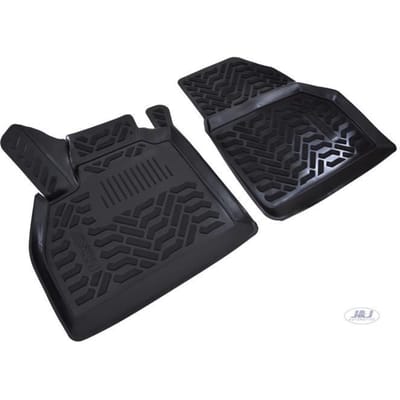 J&J AUTOMOTIVE | Tapis De Sol En Caoutchouc 3D Exclusive Pour Renault Kangoo 2008-2021 noir