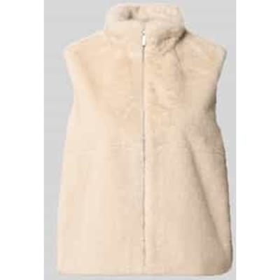 regular fit bodywarmer met opstaande kraag