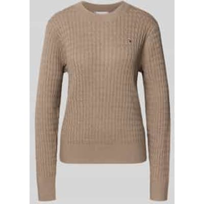 Regular fit pullover met kabelpatroon